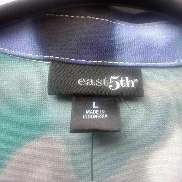 East 5th Womens Button Front Shirt Sz Large - Picture 6 of 6